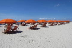 orange-umbrella-lineup-hilton-head-sc